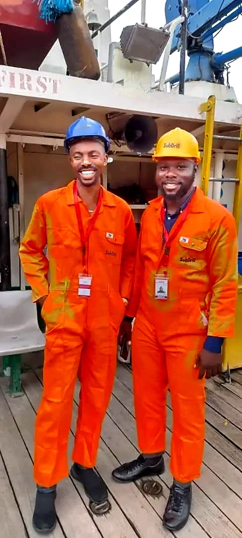 Marine team members in safety equipment during operational activity